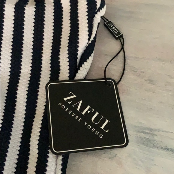 Striped Navy OnePiece - Picture 2 of 5